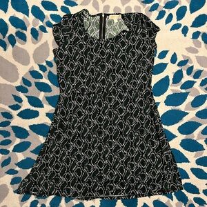 Michael Kors Green Snake Print Skater Dress.  Women’s size XL